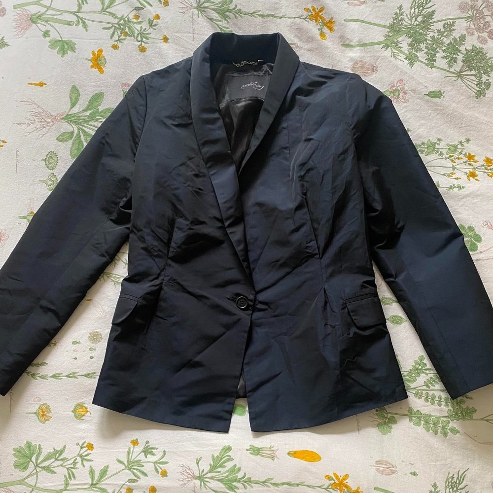 Rachel Comey Darkest of Blues Tailored Tuxedo Blazer